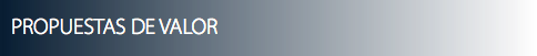 PROPUESTAS DE VALOR